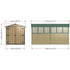 Shire  12 x 6 Overlap Double Door  Garden Shed