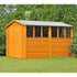 Shire 10 x 10 Overlap Double Door Garden Shed