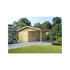 Eurowood (Eurovudas) Wooden Garage + Carport 6x6m (20x20), 44mm