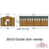 Shire 10 x 20 Overlap Double Door Garden Shed