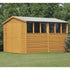 Shire  12 x 6 Overlap Double Door  Garden Shed