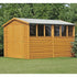 Shire 10 x 6 Overlap Double Door  Garden Shed