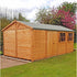 Shire  Mammoth Loglap 12x24 DD  Garden Shed