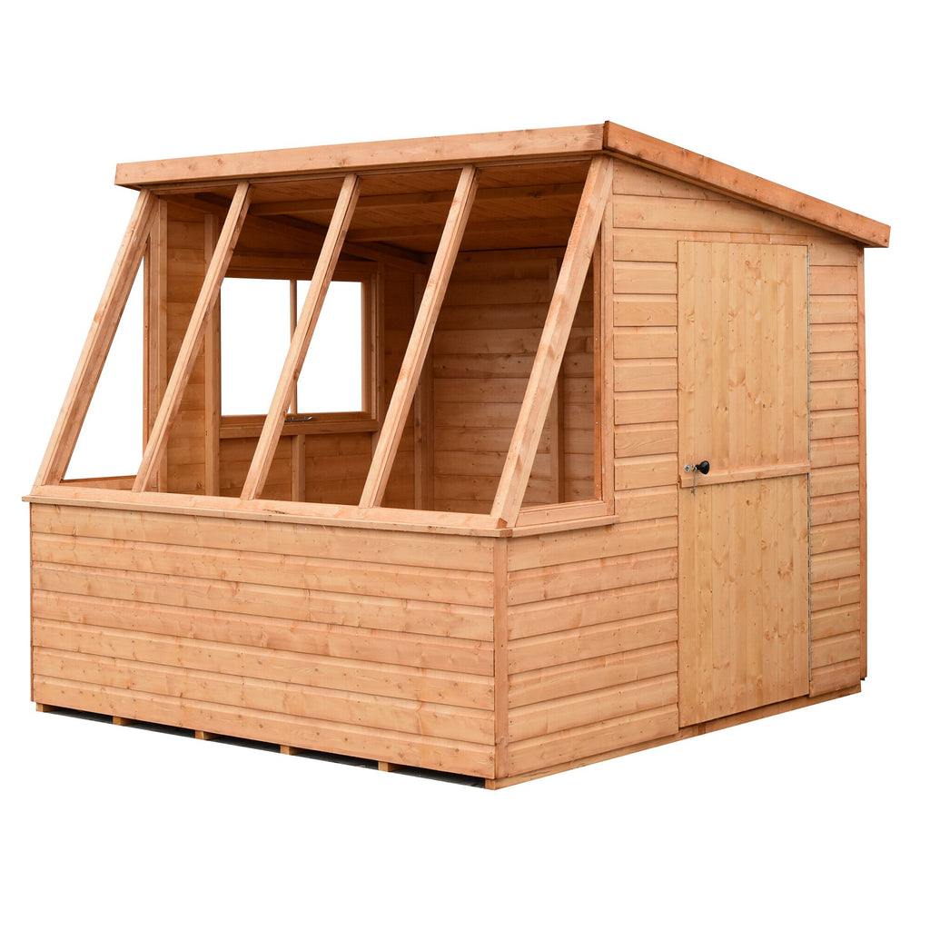 Shire Potting Shed (Iceni) 8x6 Style B Garden Shed – Home Garden Depot