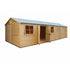 Shire  Mammoth Loglap 12x30 DD  Garden Shed