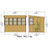 Shire Sun Pent 8 x 6 Garden Shed