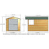 Shire  10 x 7 Overlap Double Door  Garden Shed