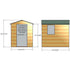 Shire  Shiplap 7 x 5 Apex  Garden Shed