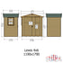 Shire Lewis 4x6 DD  Garden Shed