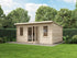 5.0m x 4.0m 44mm - Store More Ashley Pent Log Cabin Garden Room (Untreated)