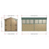 Shire  12 x 6 Overlap Double Door  Garden Shed