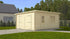 Eurowood (Eurovudas) Modern Garage with Wooden Gates 4x6m (13x20), 44mm