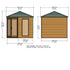 Shire  Larkspur 8 x 8  Summerhouse