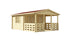 Eurowood (Eurovudas) Roy Log Cabin 4x6m (13x20), 44mm