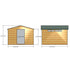 Shire  Security Apex 10x10 SD  Garden Shed