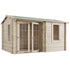 4.0m x 3.0m 44mm - Store More Welbeck Reverse Apex Garden Office (Pressure Treated)