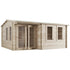 5.0m x 4.0m 44mm - Store More Welbeck Reverse Apex Garden Office (Pressure Treated)