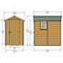 Shire  Shetland 6 x 4 Shiplap Apex  Garden Shed