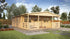 Eurowood (Eurovudas) Spagna Wooden Summerhouse 6x6.5m (20x21) with Veranda