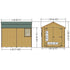 Shire  Warwick 8 x 6 DD  Garden Shed