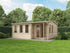 5.5m x 5.0m 44mm - Store More Welbeck Reverse Apex Garden Office (Pressure Treated)