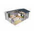 Lasita  Brighton - 5.2M X 3.7M - 44mm Log Cabin