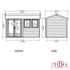 Shire  Garden Studio / Office 12 x 7  Summerhouse