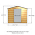 Shire  Security Apex 10x8 SD  Garden Shed